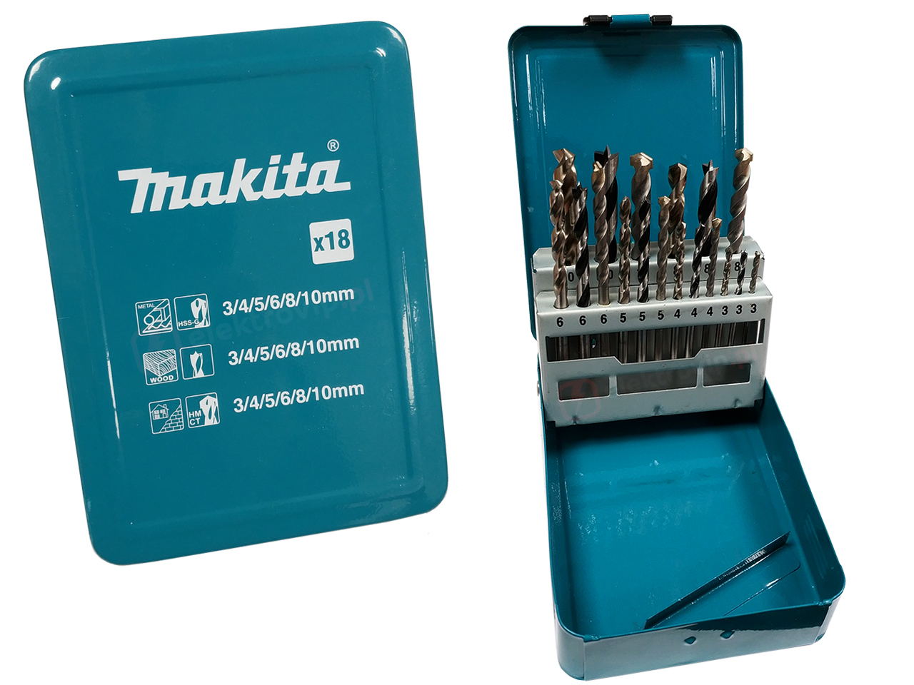 Súprava vrtákov Makita D-46202